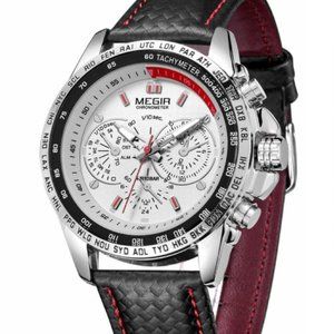 Water-Resistant Stainless Steel Analog Sports Quartz Military Wristwatch…